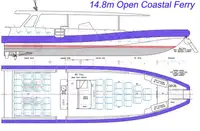 NEW BUILD - 14.8m Open Coastal Ferry - Kitset