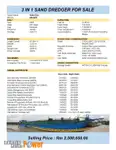 3 IN 1 SAND DREDGER FOR SALE