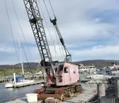 1990  24'  x 40' x 4' Sectional Barge w/ Crane